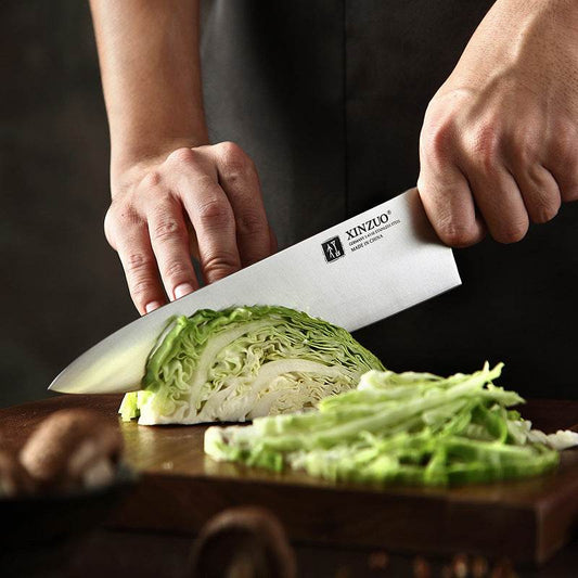 Chef Knife Western Style Ox Knife Stainless Steel Chef Cooking Knife Slicing Knife - Mubimart