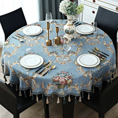 Chenille tassel tablecloth - Mubimart - Tablecloth 