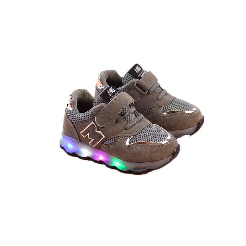 Child Led Liht Shoes Baby Boys Sneaker Kids Irl Sport Shoe - Mubimart -  