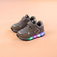 Child Led Liht Shoes Baby Boys Sneaker Kids Irl Sport Shoe - Mubimart -  