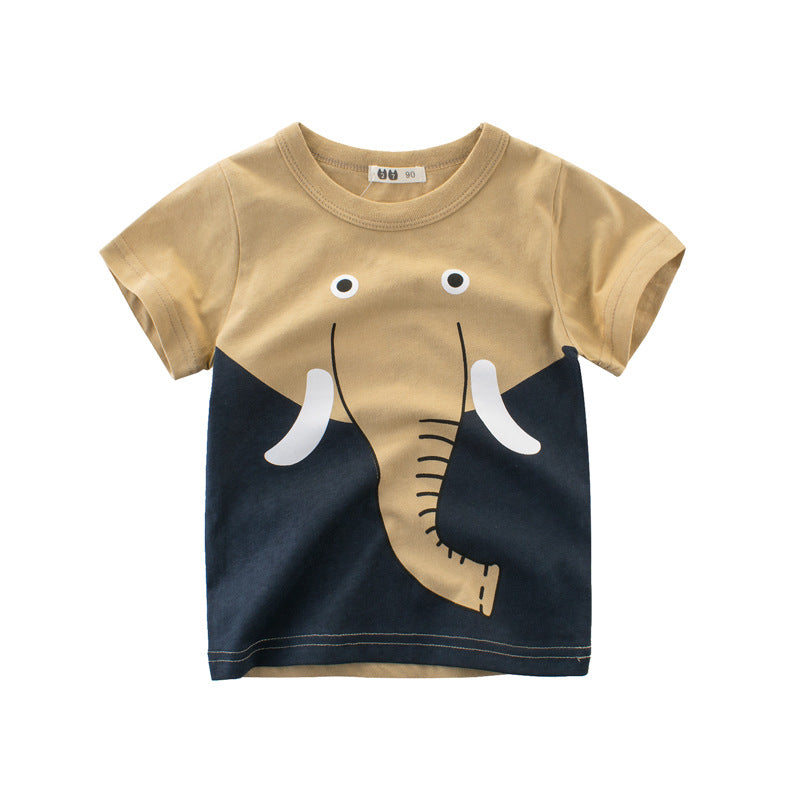 Child short sleeve t-shirt boy half sleeve - Mubimart -  