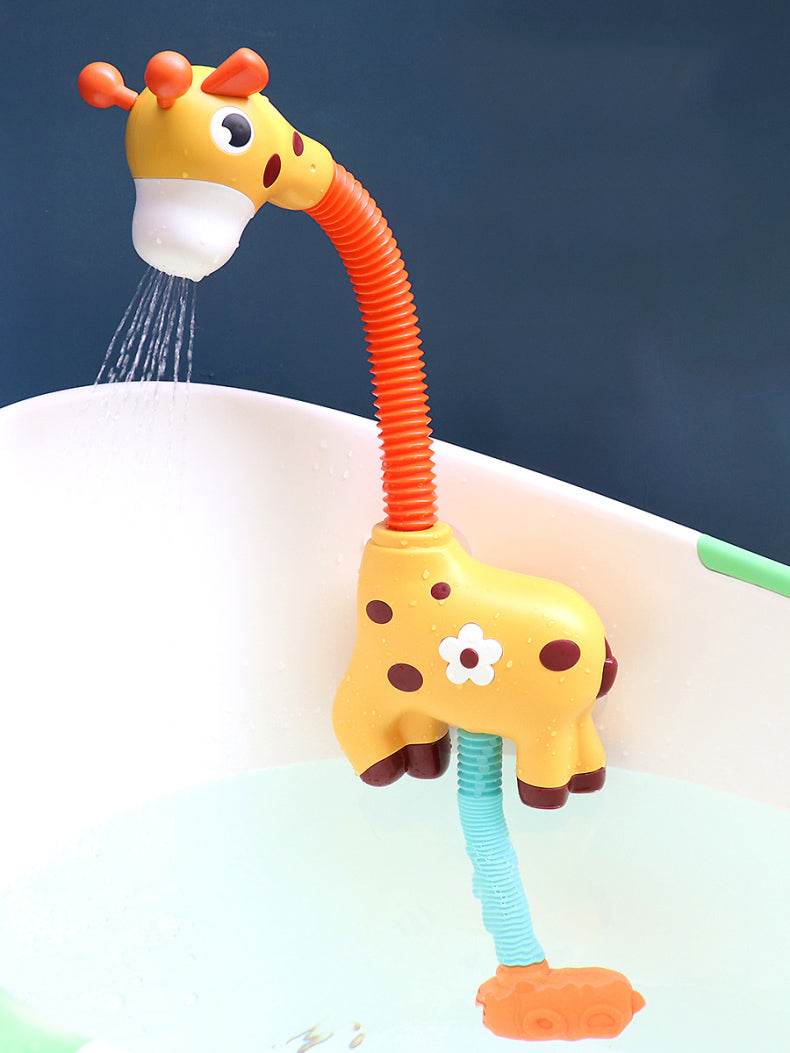 Children Bath Toy Electric Cartoon Giraffe Shower Baby Spray Bathtub Toys Educational Play Game Beach Toys - Mubimart