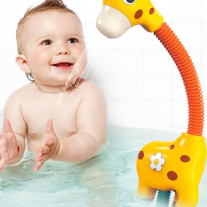 Children Bath Toy Electric Cartoon Giraffe Shower Baby Spray Bathtub Toys Educational Play Game Beach Toys - Mubimart
