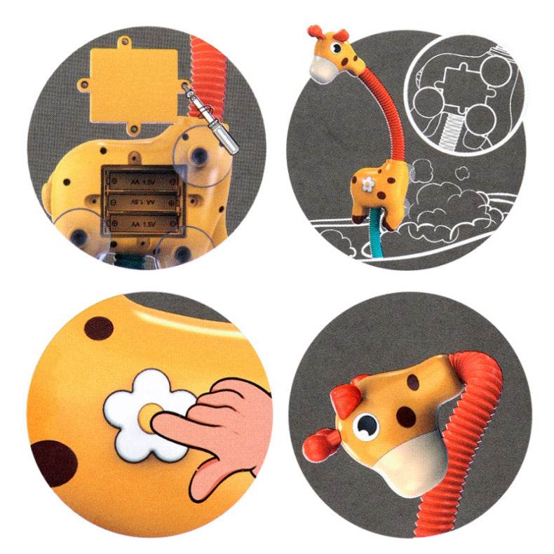 Children Bath Toy Electric Cartoon Giraffe Shower Baby Spray Bathtub Toys Educational Play Game Beach Toys - Mubimart