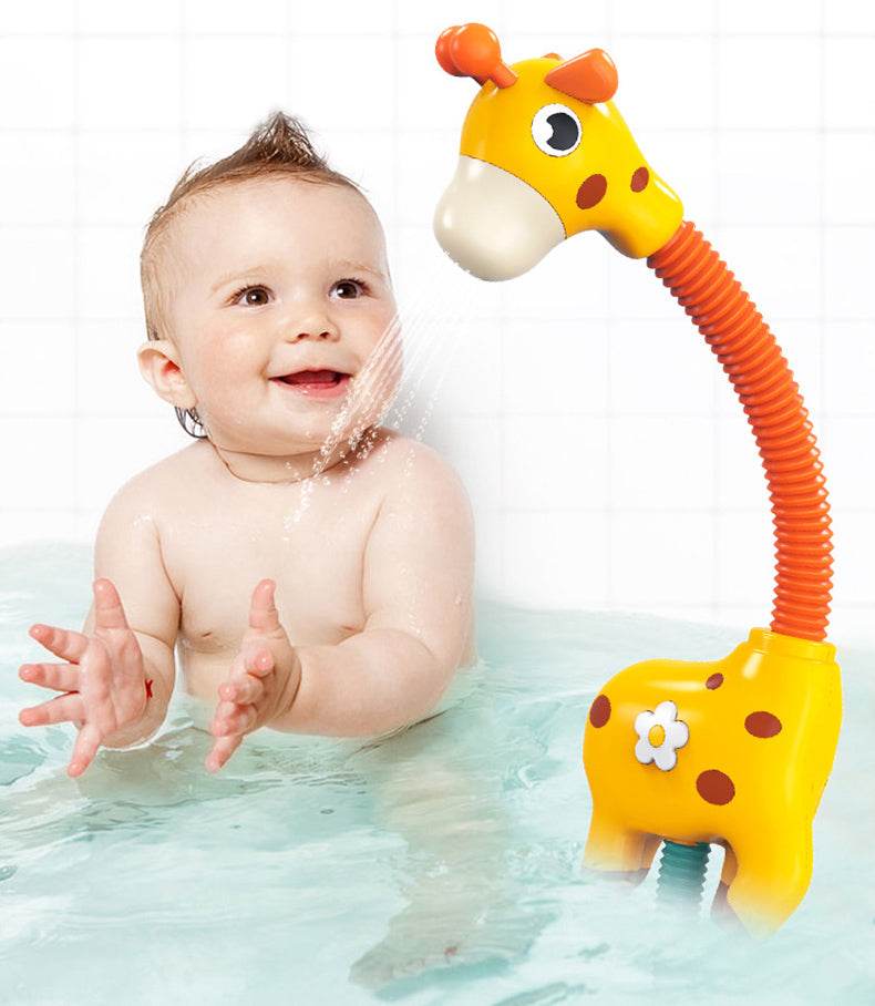 Children Bath Toy Electric Cartoon Giraffe Shower Baby Spray Bathtub Toys Educational Play Game Beach Toys - Mubimart