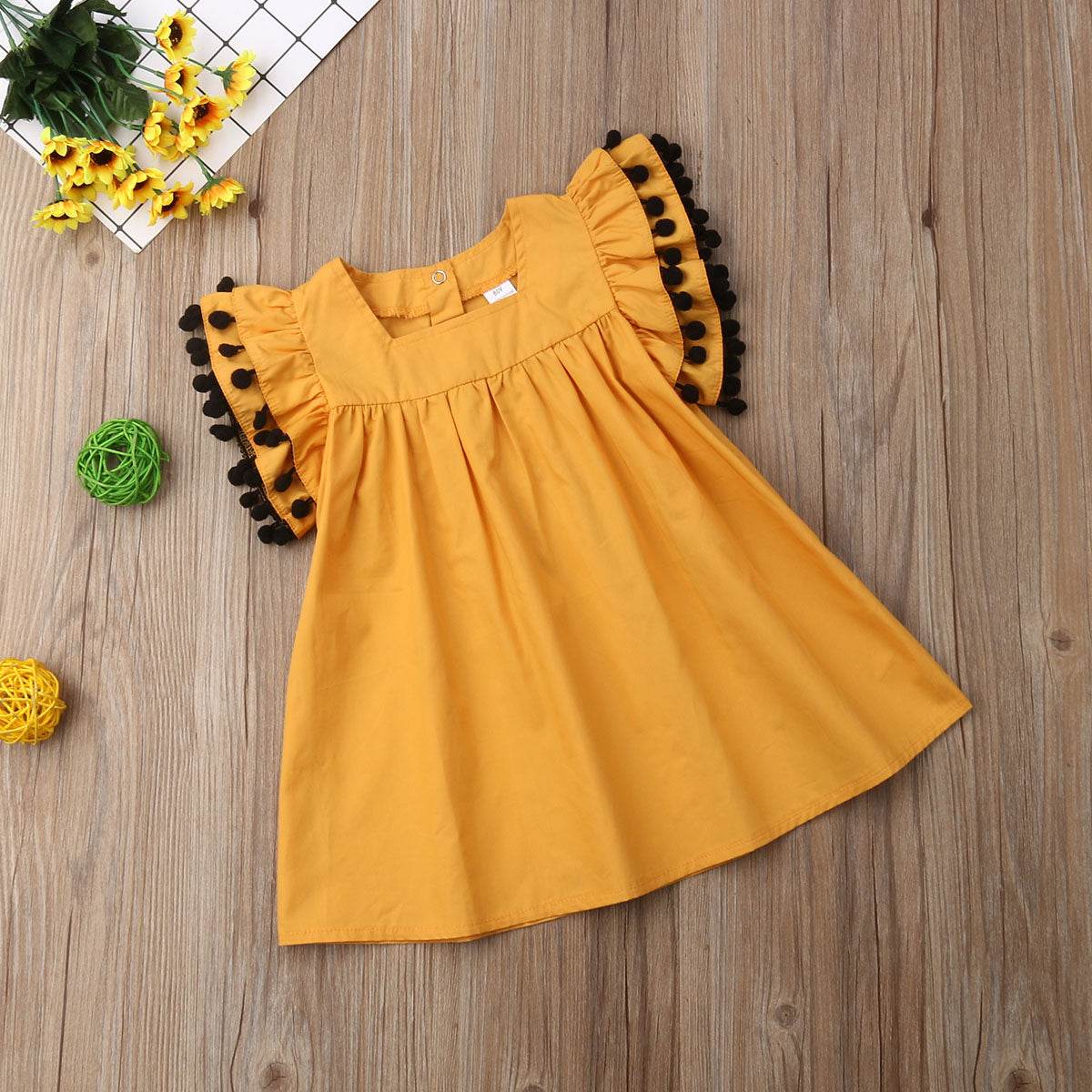 Children Newborn Clothing Sleeveless Kids Girls Dress - Mubimart