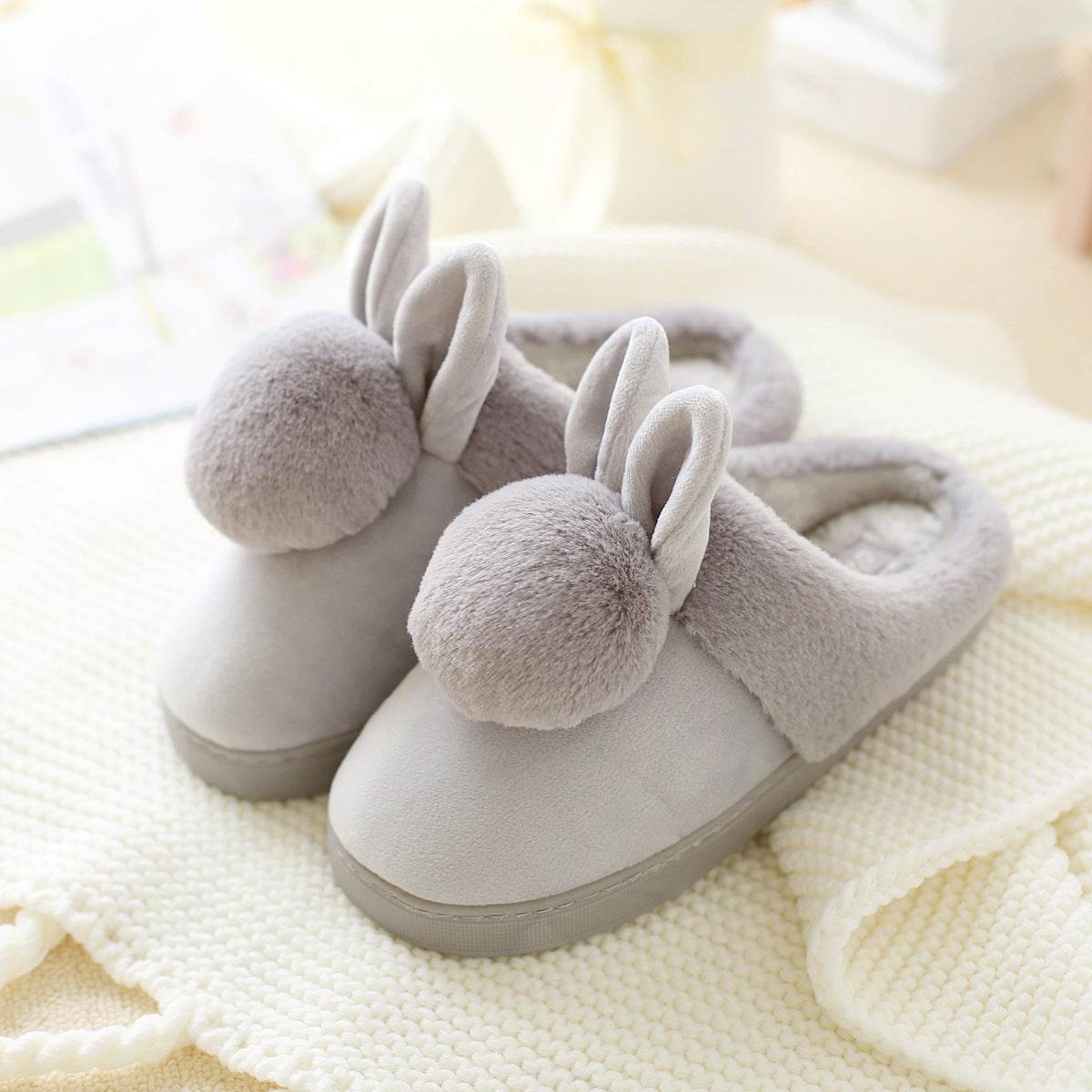 Children'S Cotton Slippers Autumn And Winter Indoor Ball To Keep Warm Girls Cotton Slippers - Mubimart