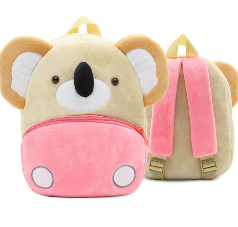 Children School Backpack Cartoon Rainbow  Design Soft Plush Material For Toddler Baby Girls Kindergarten Kids School Bags - Mubimart -  