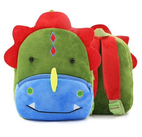 Children School Backpack Cartoon Rainbow  Design Soft Plush Material For Toddler Baby Girls Kindergarten Kids School Bags - Mubimart -  