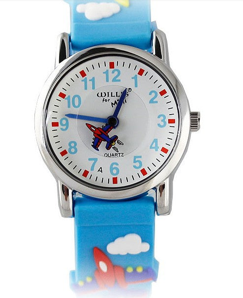 Children cartoon silicone watch - Mubimart -  