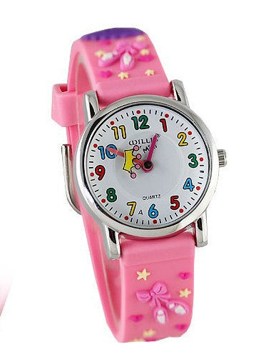 Children cartoon silicone watch - Mubimart -  