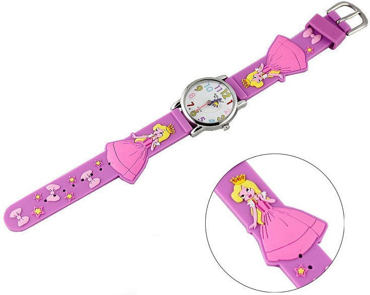 Children cartoon silicone watch - Mubimart -  