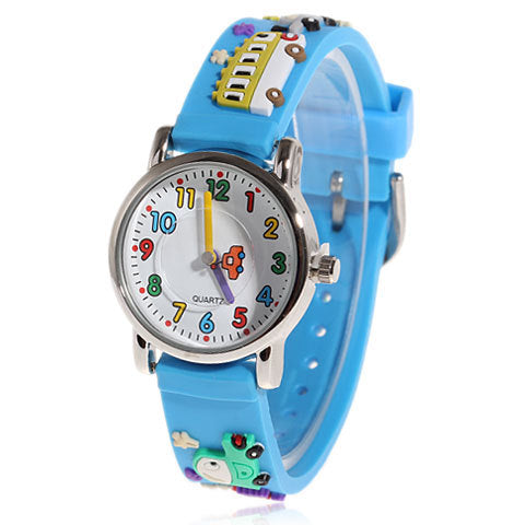 Children cartoon silicone watch - Mubimart -  