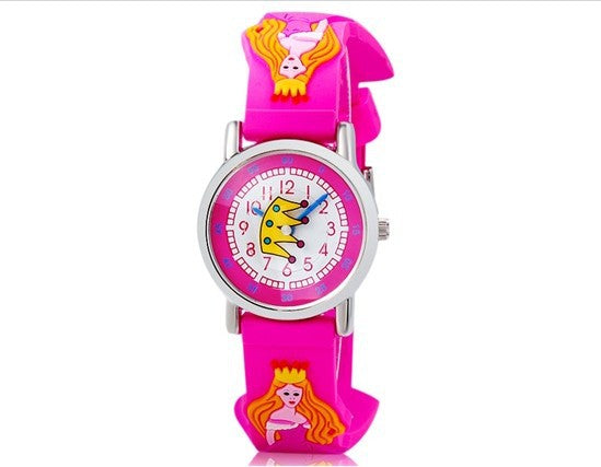 Children cartoon silicone watch - Mubimart -  