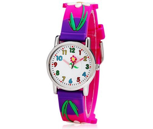 Children cartoon silicone watch - Mubimart -  