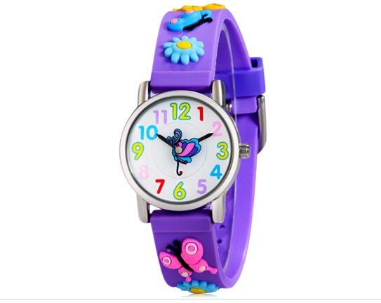 Children cartoon silicone watch - Mubimart -  