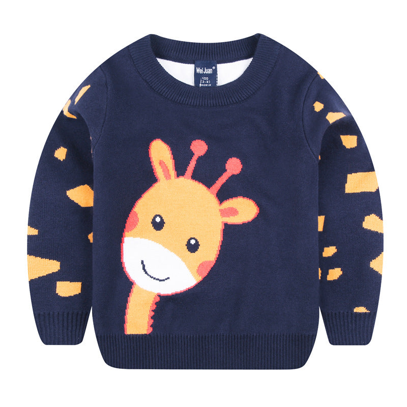 Children cartoon sweater - Mubimart -  