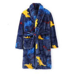 Children's Autumn And Winter Flannel Pajamas Home Clothes Boys And Girls - Mubimart -  