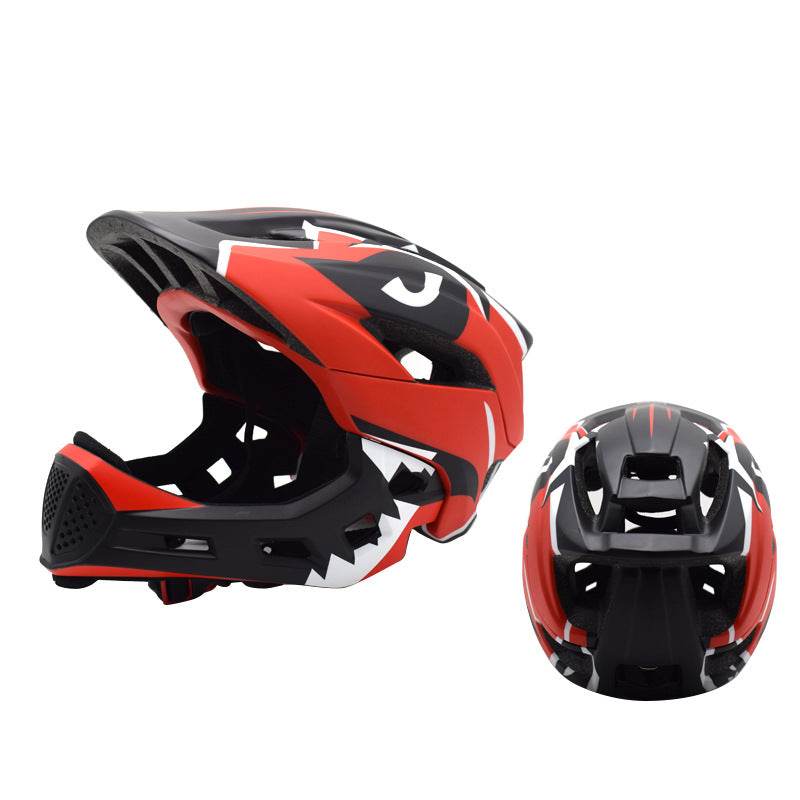 Children's Balance Bike Helmet Bicycle Riding Sports Protective Gear Sliding Scooter Full Face Helmet - Mubimart