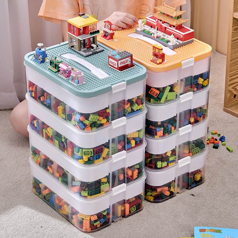 Children's Building Block Toy Parts Classification Storage Box - Mubimart