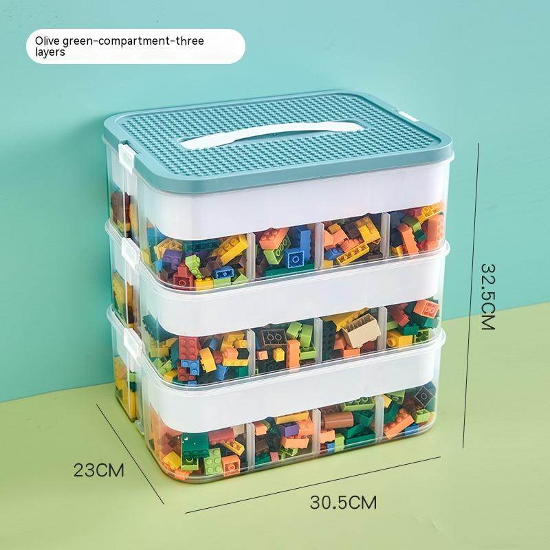 Children's Building Block Toy Parts Classification Storage Box - Mubimart