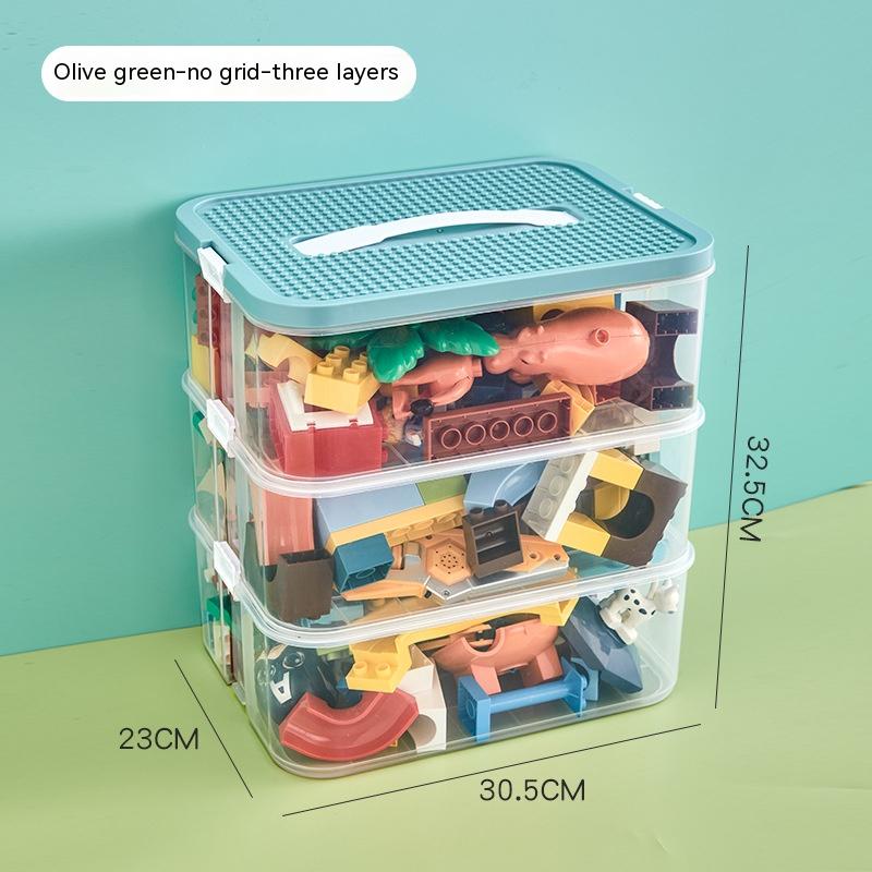 Children's Building Block Toy Parts Classification Storage Box - Mubimart -  