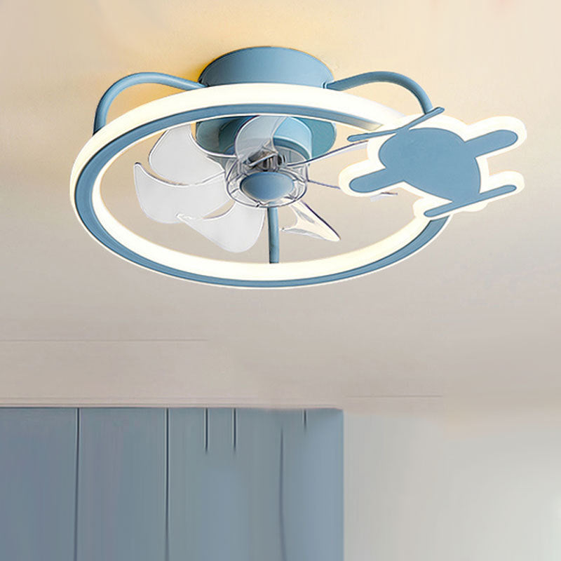 Children's Ceiling Mounted Bedroom Fan Lamp - Mubimart -  