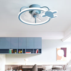 Children's Ceiling Mounted Bedroom Fan Lamp - Mubimart - Ceiling Fans 