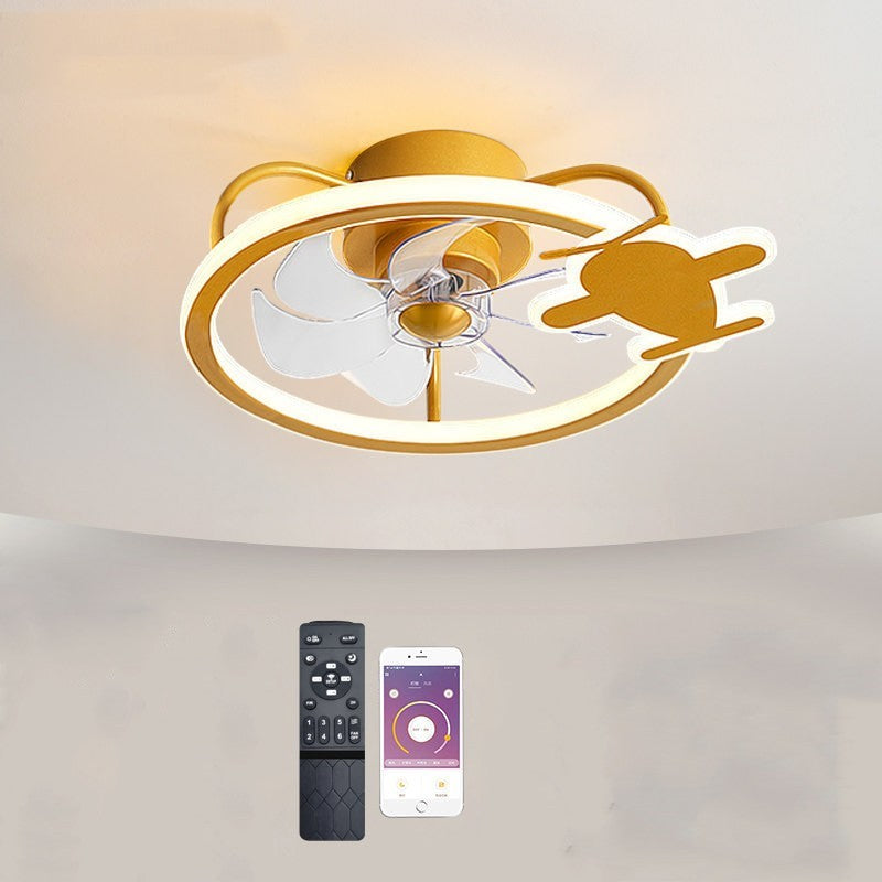 Children's Ceiling Mounted Bedroom Fan Lamp - Mubimart -  