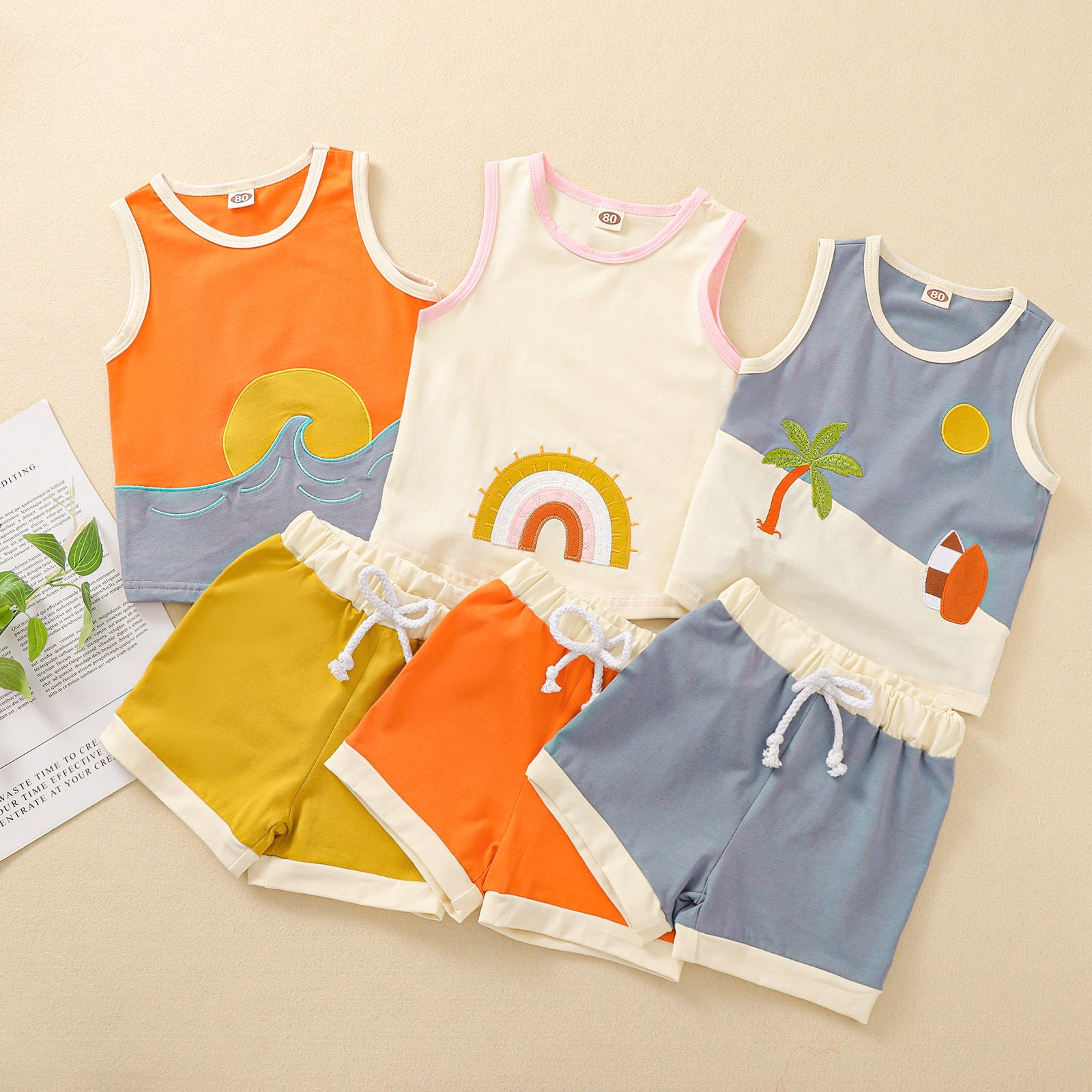 Children's Clothing Summer Cartoon Kids Clothes - Mubimart - Clothing Set 