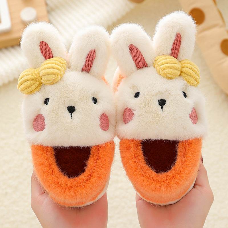 Children's Cotton Shoes Cartoon Cute Boys And Girls Indoor Non-slip Baby Warm Cotton - Mubimart