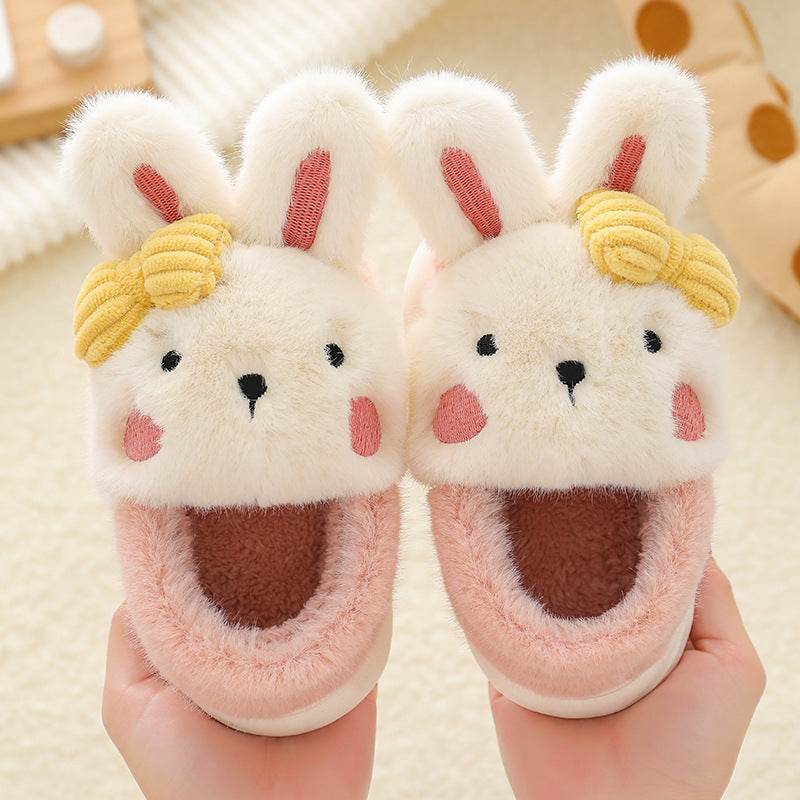 Children's Cotton Shoes Cartoon Cute Boys And Girls Indoor Non-slip Baby Warm Cotton - Mubimart