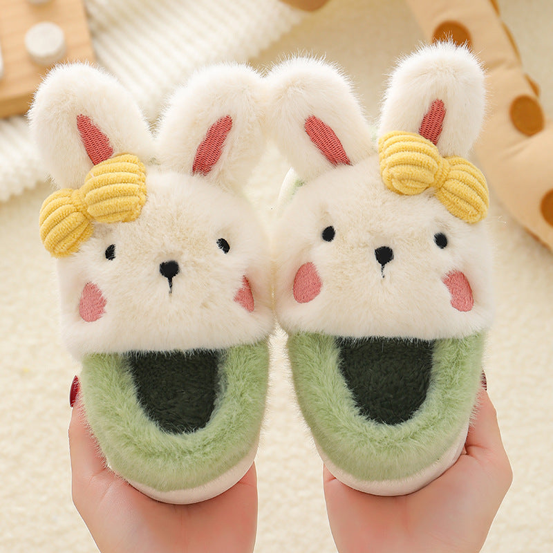 Children's Cotton Shoes Cartoon Cute Boys And Girls Indoor Non-slip Baby Warm Cotton - Mubimart -  