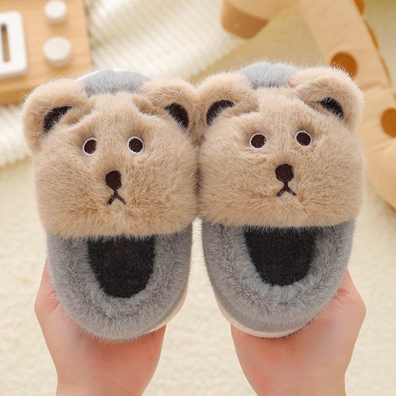 Children's Cotton Shoes Cartoon Cute Boys And Girls Indoor Non-slip Baby Warm Cotton - Mubimart