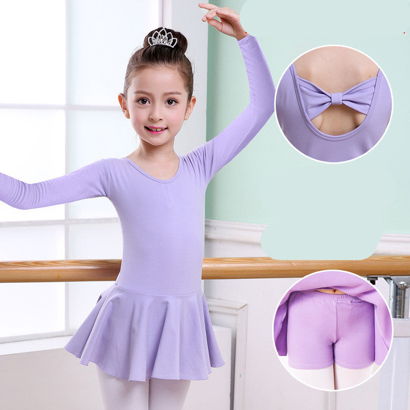 Children's Dance Clothes, Girls' Practice Clothes, Girls Short-sleeved Tutu - Mubimart -  