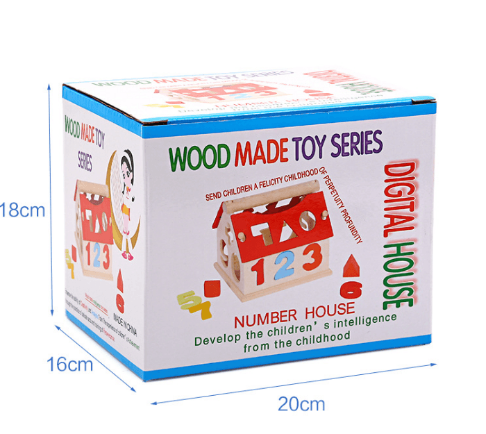 Children's Digital House Wisdom House Cute Digital Pairs Early Learning Educational Toys - Mubimart