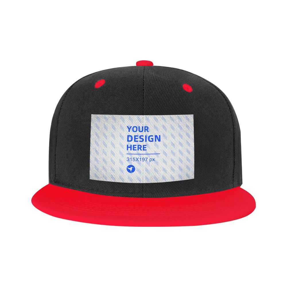 Children's Flat Brim Contrast Hip Hop Hat - Mubimart -  