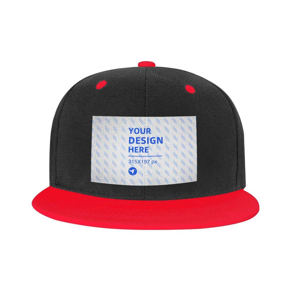 Children's Flat Brim Contrast Hip Hop Hat - Mubimart