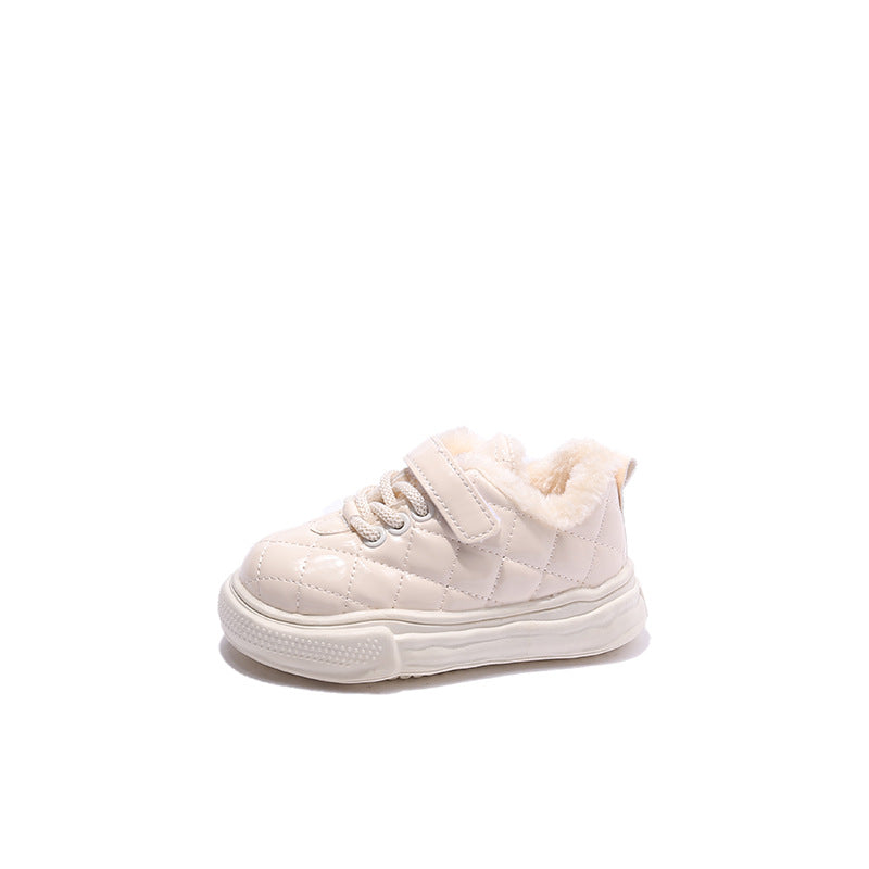 Children's Fleece-lined Warm Cotton Baby Boys' Shoes - Mubimart -  