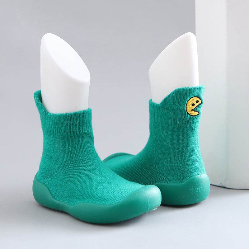 Children's Floor Socks 0-4 Years Old Baby Rubber-soled Non-slip Toddler Socks - Mubimart