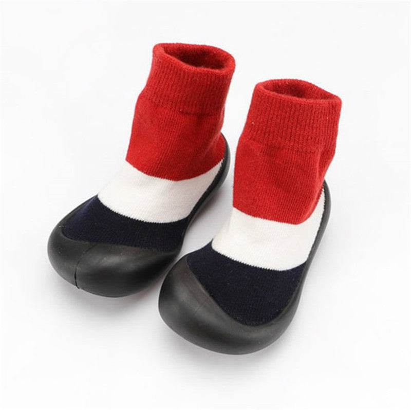 Children's Floor Socks 0-4 Years Old Baby Rubber-soled Non-slip Toddler Socks - Mubimart