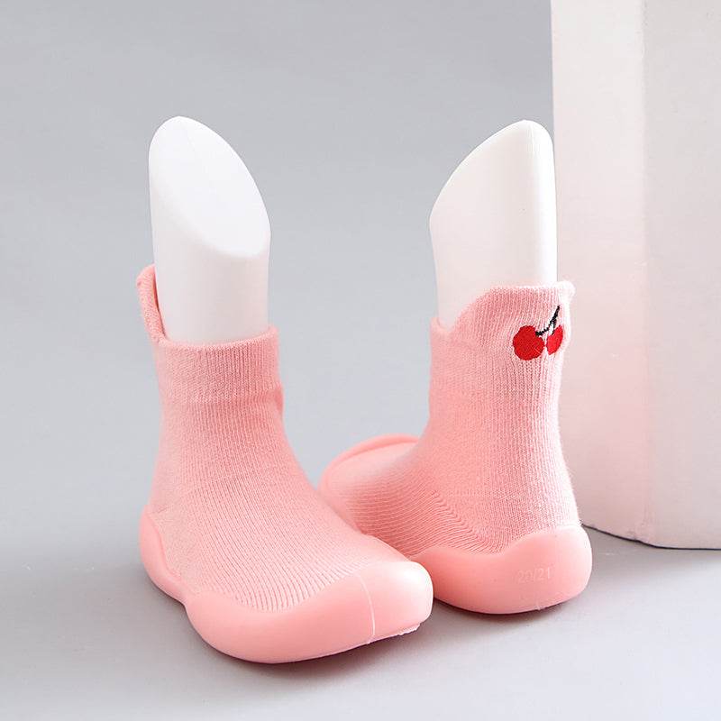 Children's Floor Socks 0-4 Years Old Baby Rubber-soled Non-slip Toddler Socks - Mubimart