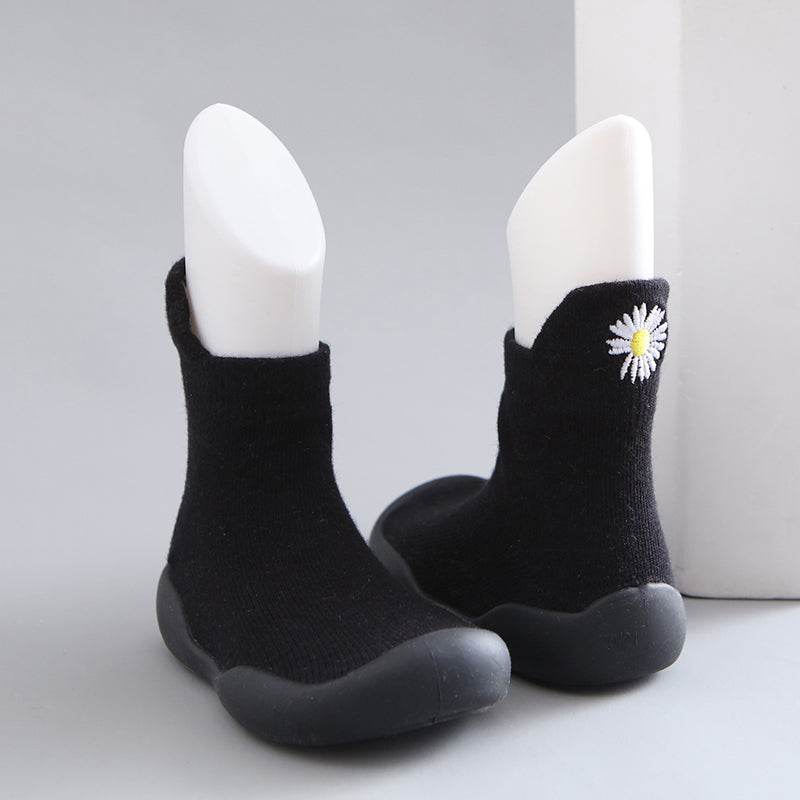 Children's Floor Socks 0-4 Years Old Baby Rubber-soled Non-slip Toddler Socks - Mubimart