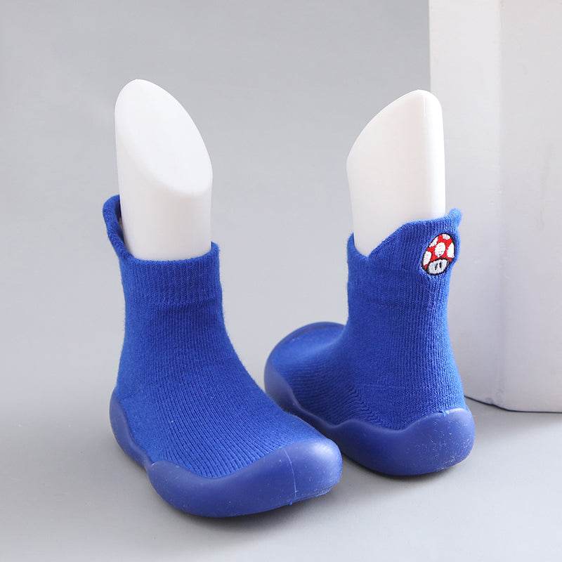 Children's Floor Socks 0-4 Years Old Baby Rubber-soled Non-slip Toddler Socks - Mubimart