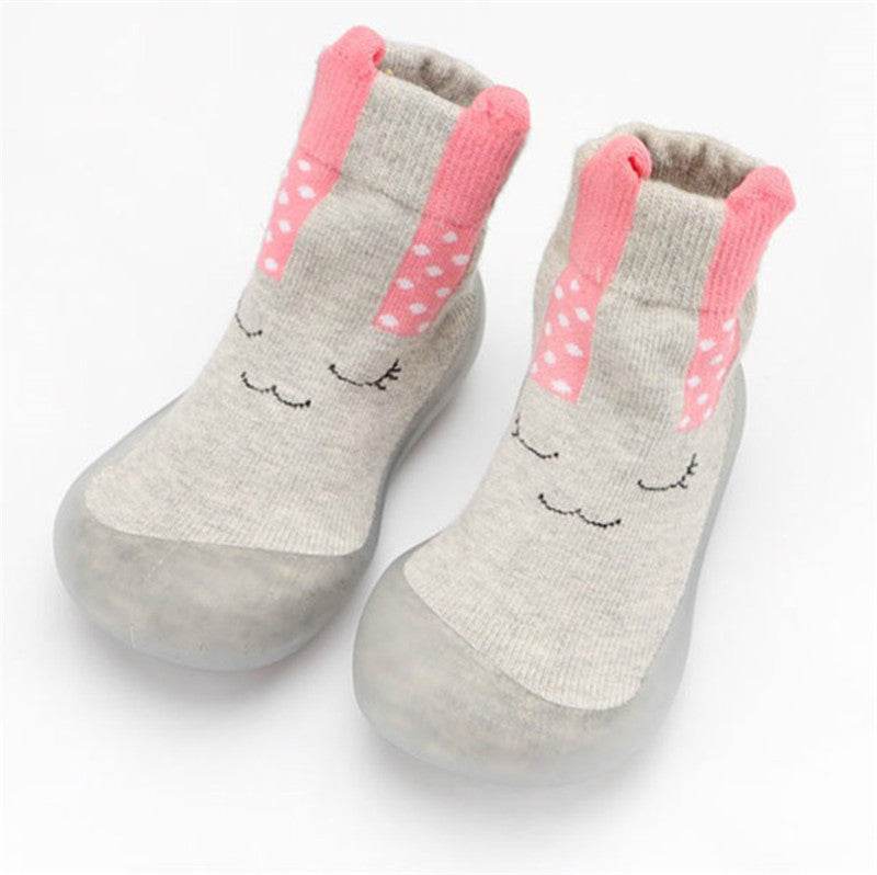 Children's Floor Socks 0-4 Years Old Baby Rubber-soled Non-slip Toddler Socks - Mubimart