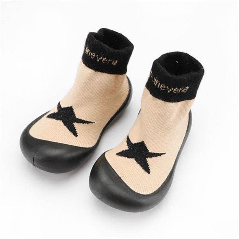 Children's Floor Socks 0-4 Years Old Baby Rubber-soled Non-slip Toddler Socks - Mubimart