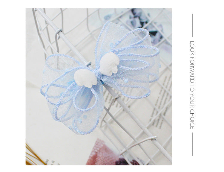 Children s Hairpin girl Little Angel Bow Hairpin - Mubimart -  