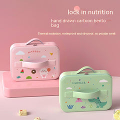 Children's Lunch Box Handbag Multi-layer Thermal Insulation Primary School Student Waterproof Handbag - Mubimart - Lunchbox 