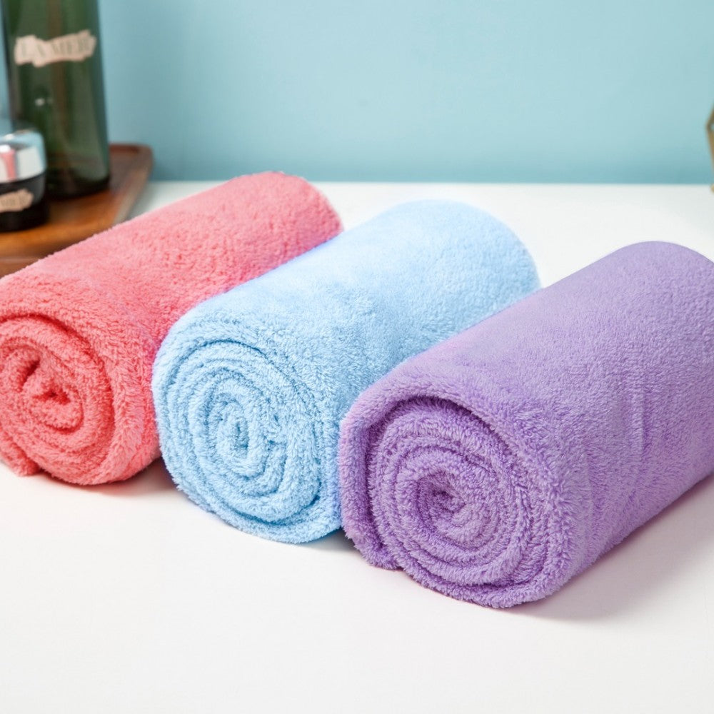 Children's Microfiber Dry Hair Towel - Mubimart -  