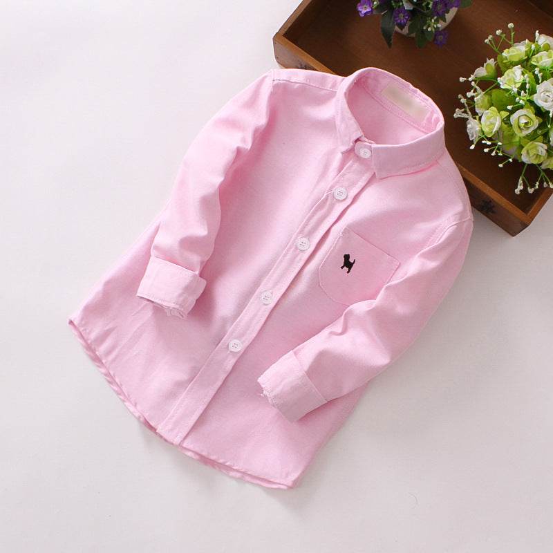 Children's Shirts Boys' Long-sleeved Shirts - Mubimart